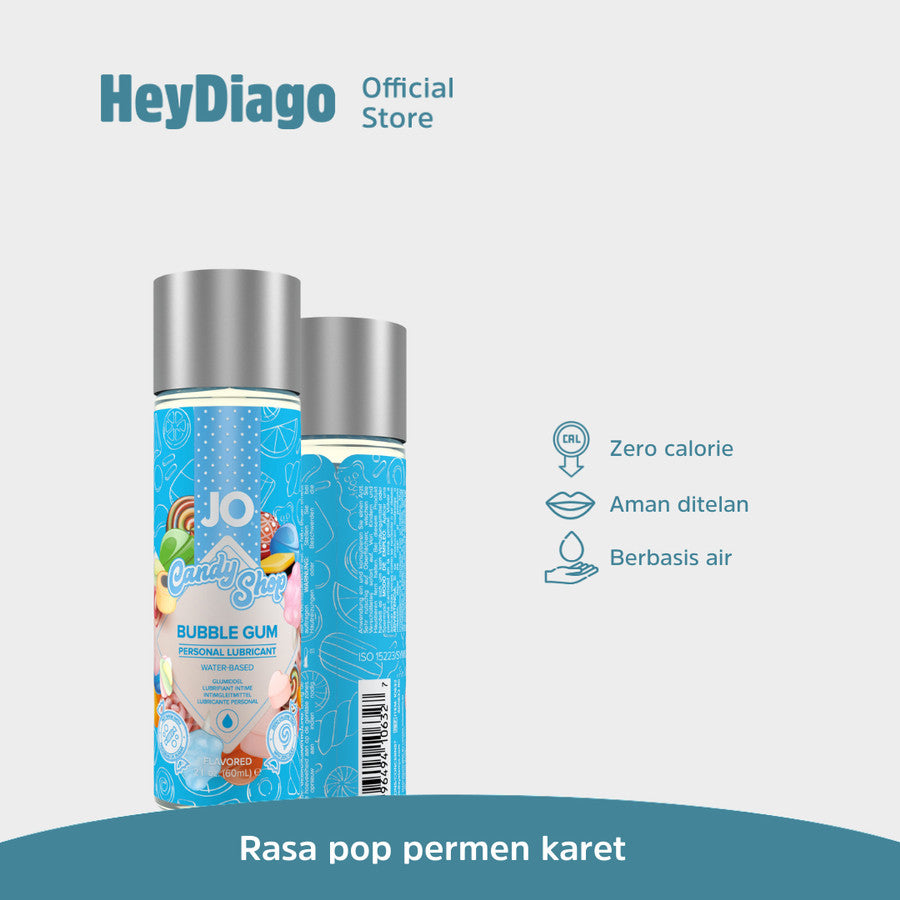 System Jo Bubblegum Waterbased - Pelumas Rasa Edible Cocok Untuk Oral – 60ml – HeyDiago