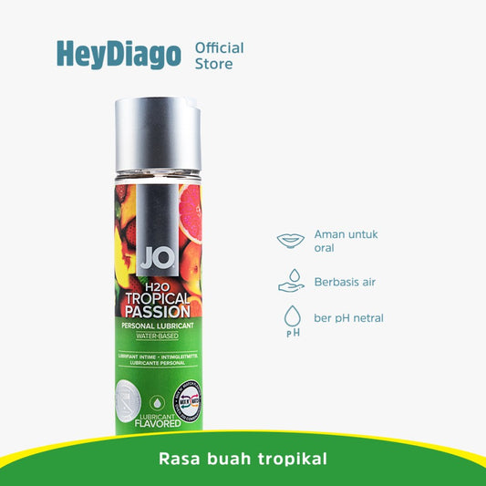 System Jo Tropical Passion Waterbased – Pelumas Rasa Edible Cocok Untuk Oral – 120ml - HeyDiago