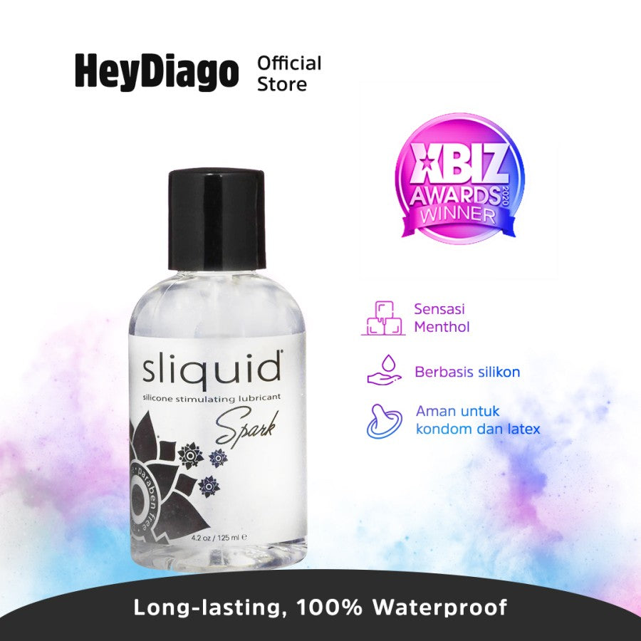 Sliquid Spark Siliconebased – Lebih Licin dengan Sensasi Dingin – 125ml – HeyDiago