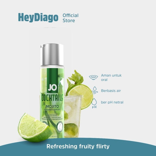 System Jo Mojito Waterbased - Pelumas Rasa Edible Cocok Untuk Oral – 60ml – HeyDiago