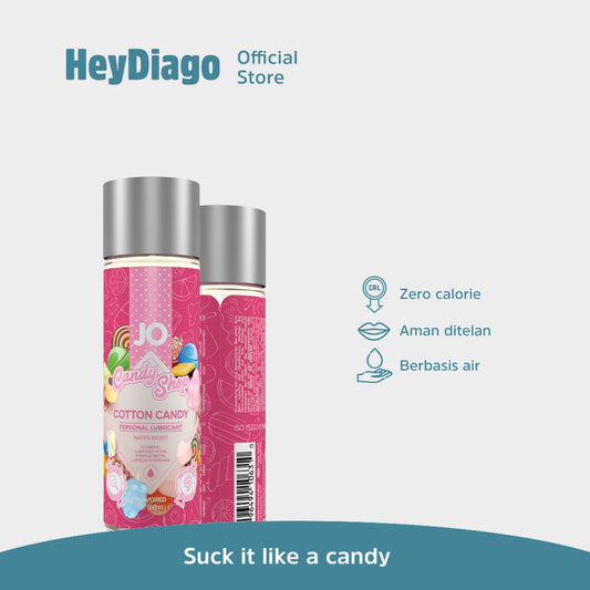 System Jo Cotton Candy Waterbased - Pelumas Rasa Edible Cocok Untuk Oral – 60ml – HeyDiago