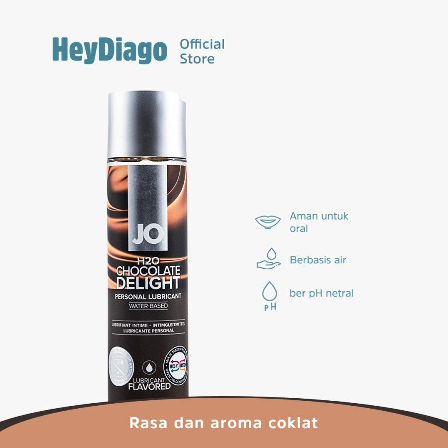 System Jo Choco Delight Waterbased – Pelumas Rasa Edible Cocok Untuk Oral – 120ml – HeyDiago