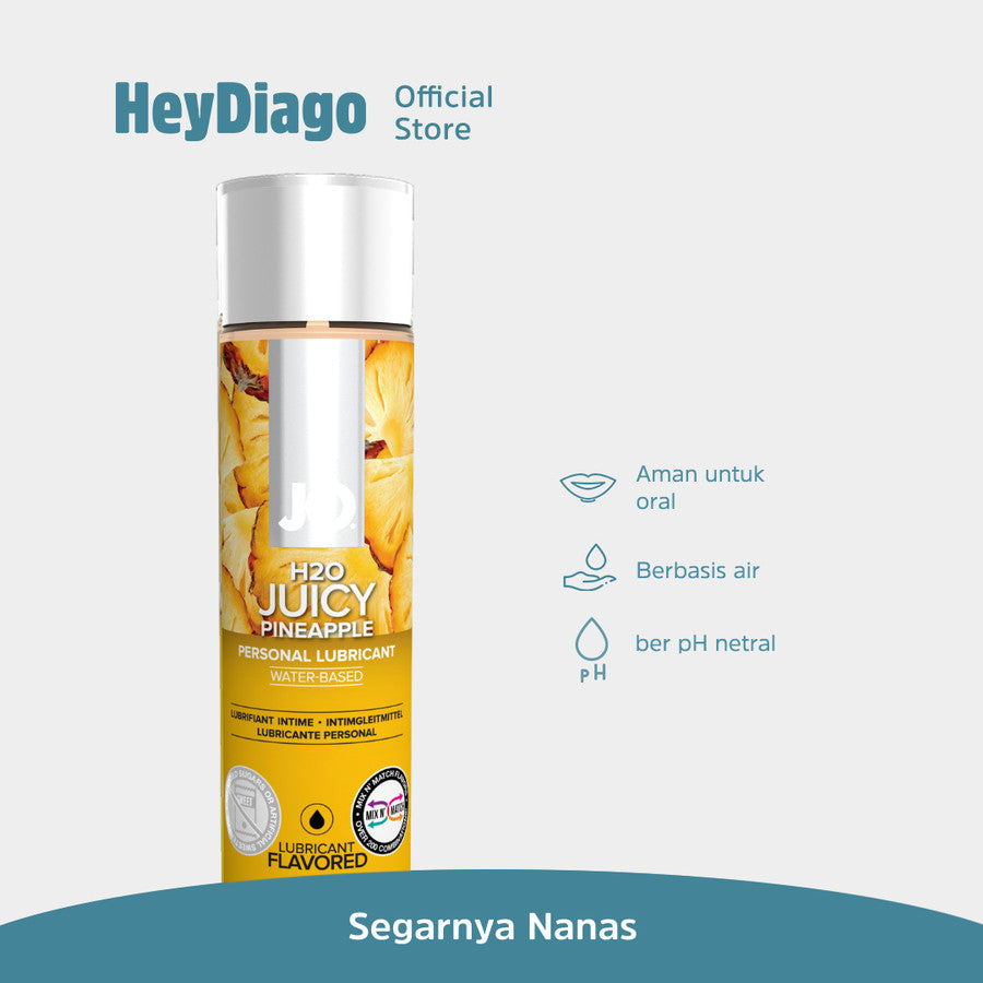 System Jo Juicy Pineapple Waterbased - Pelumas Rasa Premium Edible – 120ml – Heydiago