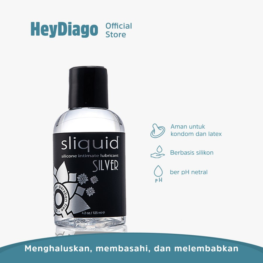 Sliquid Silver Siliconebased – Lebih Licin – 125ml - HeyDiago