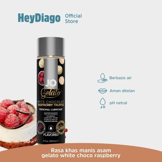 System Jo White Chocolate Raspberry Waterbase - Pelumas Rasa Edible Cocok Untuk Oral – 120ml - HeyDiago
